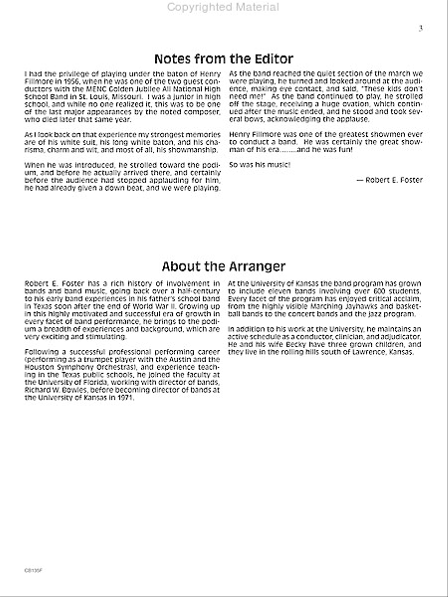 The President's March The President's March Concert Band scores gallery preview page 4