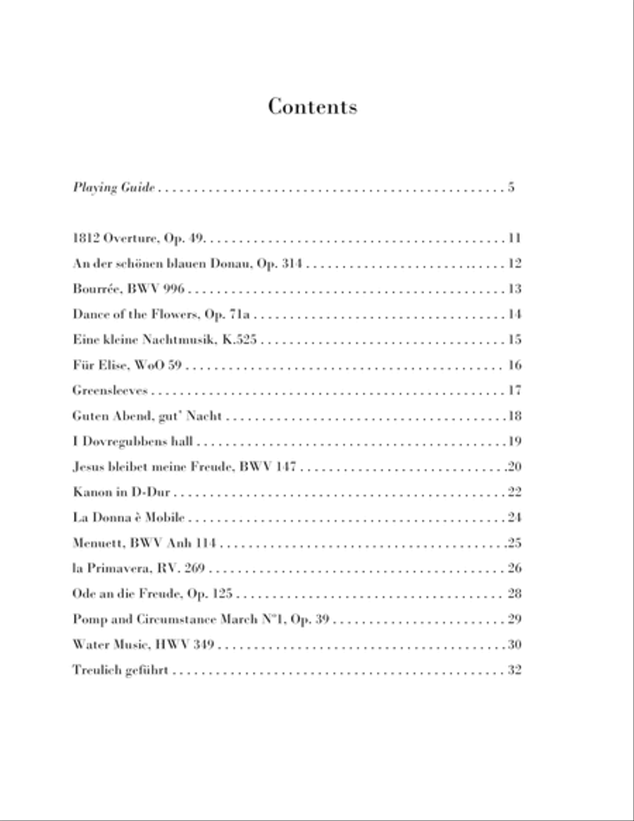 Easy Classical Electric Guitar Solos Acoustic Guitar scores gallery preview page 3