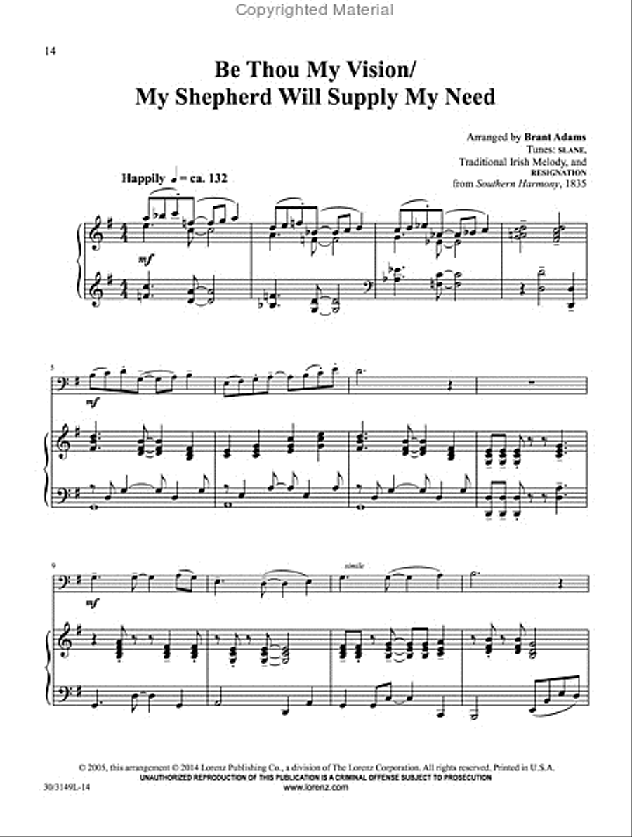 Trombone or Euphonium Solos for Worship, Vol. 2 Euphonium scores gallery preview page 8