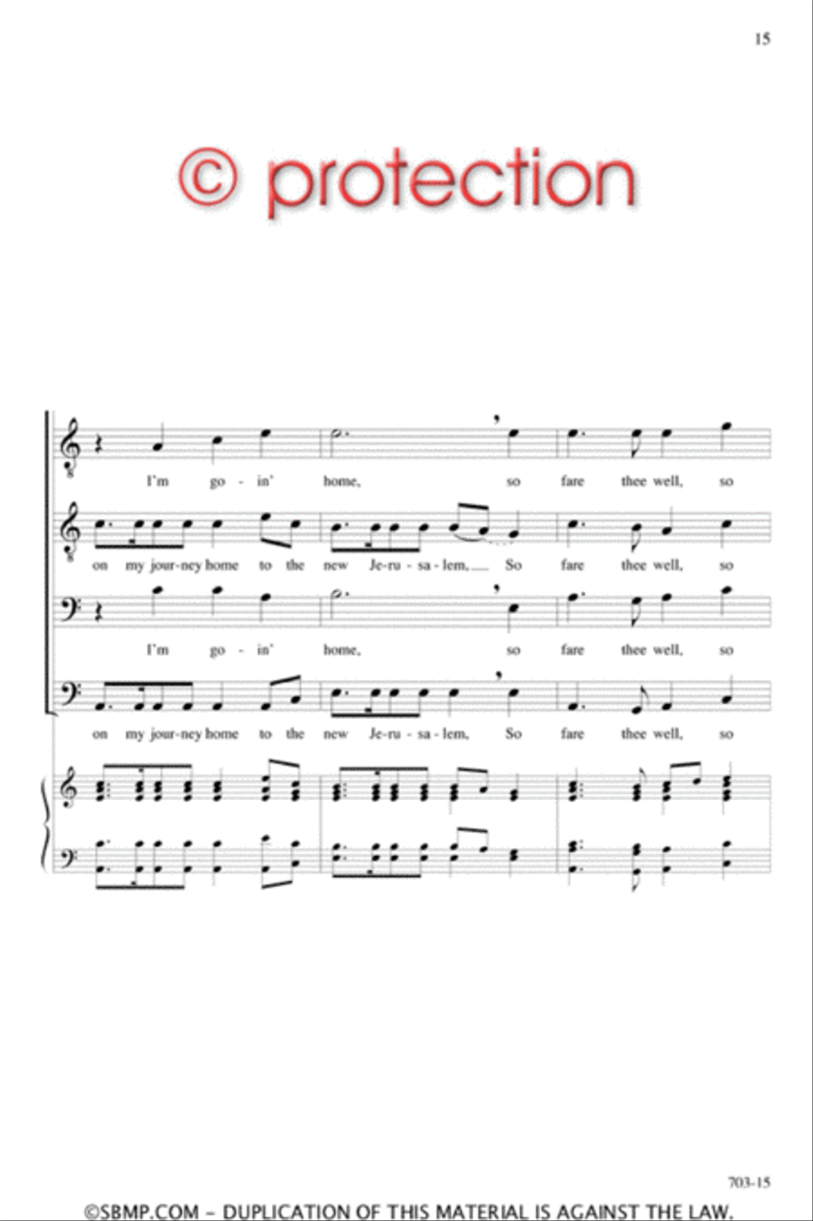 To the New Jerusalem - SATB divisi Octavo Divisi scores gallery preview page 15