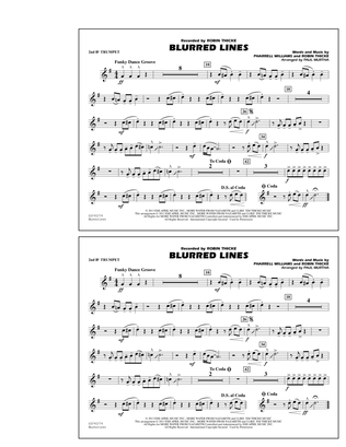 Blurred Lines - 2nd Bb Trumpet