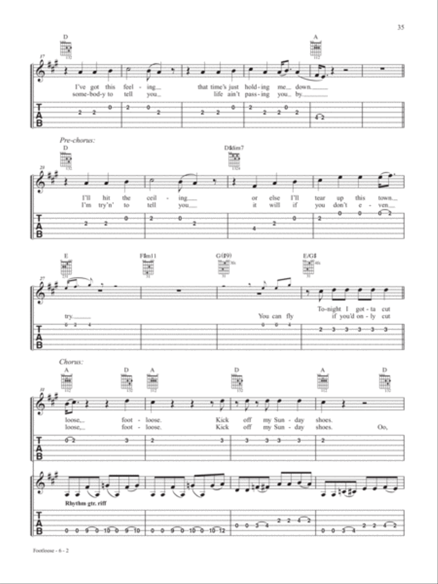 Alfred's Easy Guitar Songs -- Movie Hits Easy Guitar scores gallery preview page 6