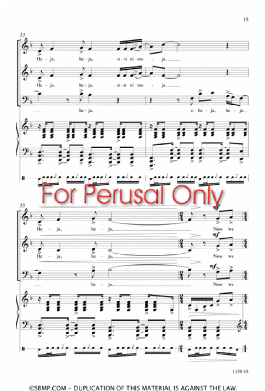 Sisi ni moja - SATB Octavo 4-Part scores gallery preview page 14