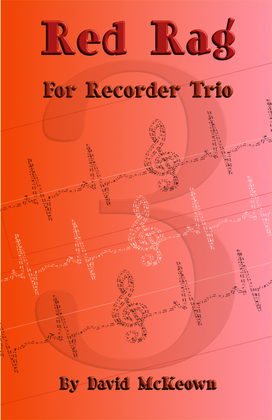 Book cover for Red Rag, a Ragtime piece for Recorder Trio