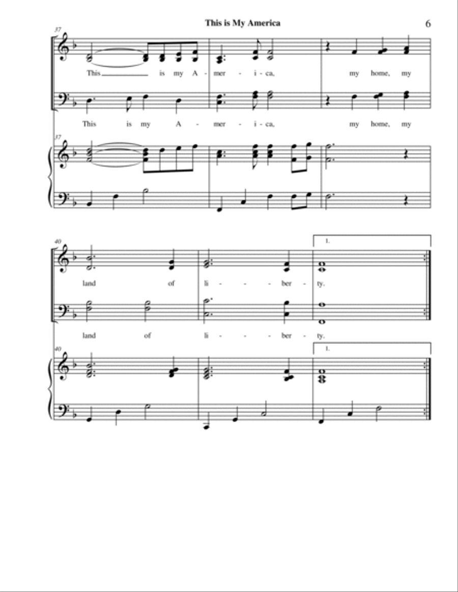 This is My America This is My America 4-Part scores gallery preview page 6