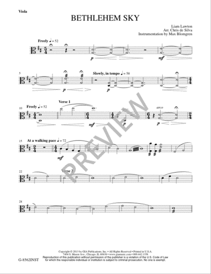 Bethlehem Sky - Instrument edition Flute scores gallery preview page 10