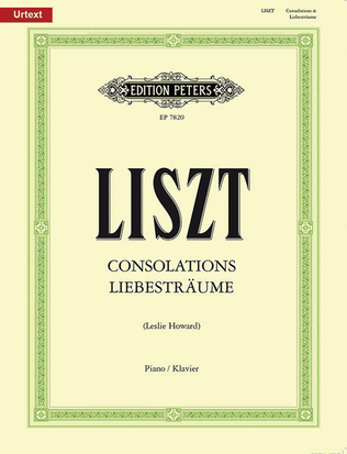 Book cover for Consolations and Liebesträume for Piano