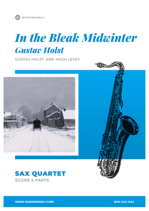 Book cover for In the Bleak Midwinter arranged for Saxophone Quartet by Hugh Levey