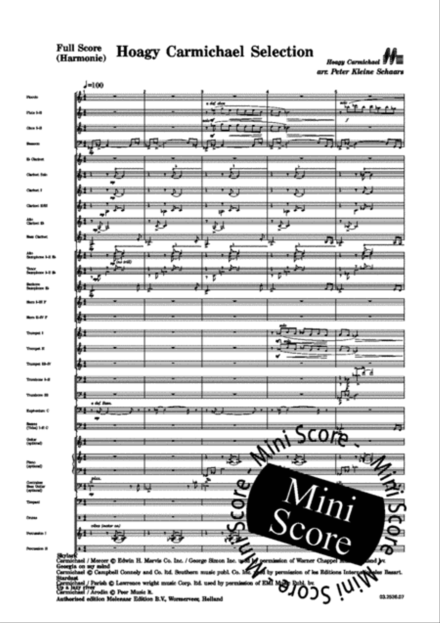 Hoagy Carmichael Selection Big Band scores gallery preview page 4