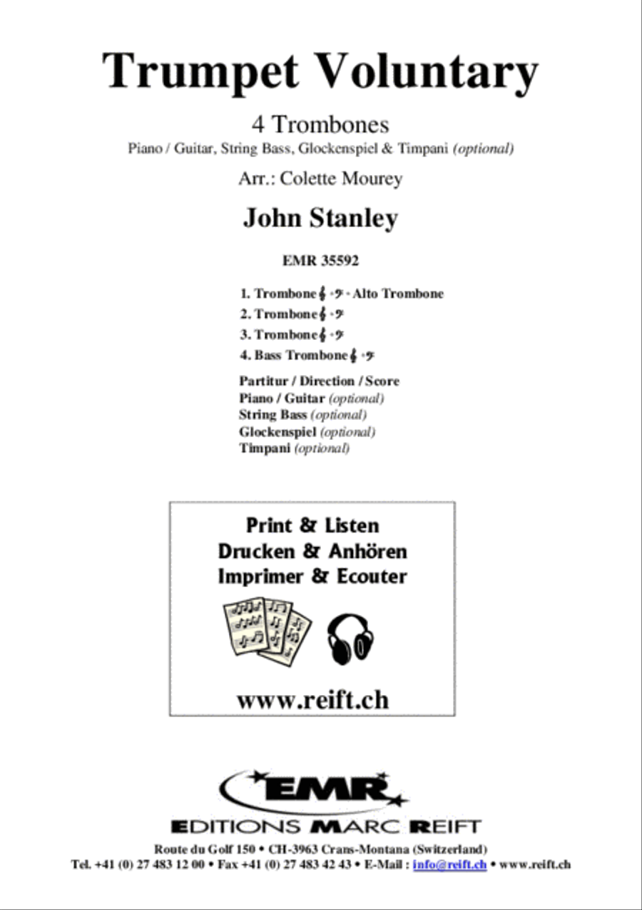 Trumpet Voluntary Trumpet Voluntary Trombone scores gallery preview page 2