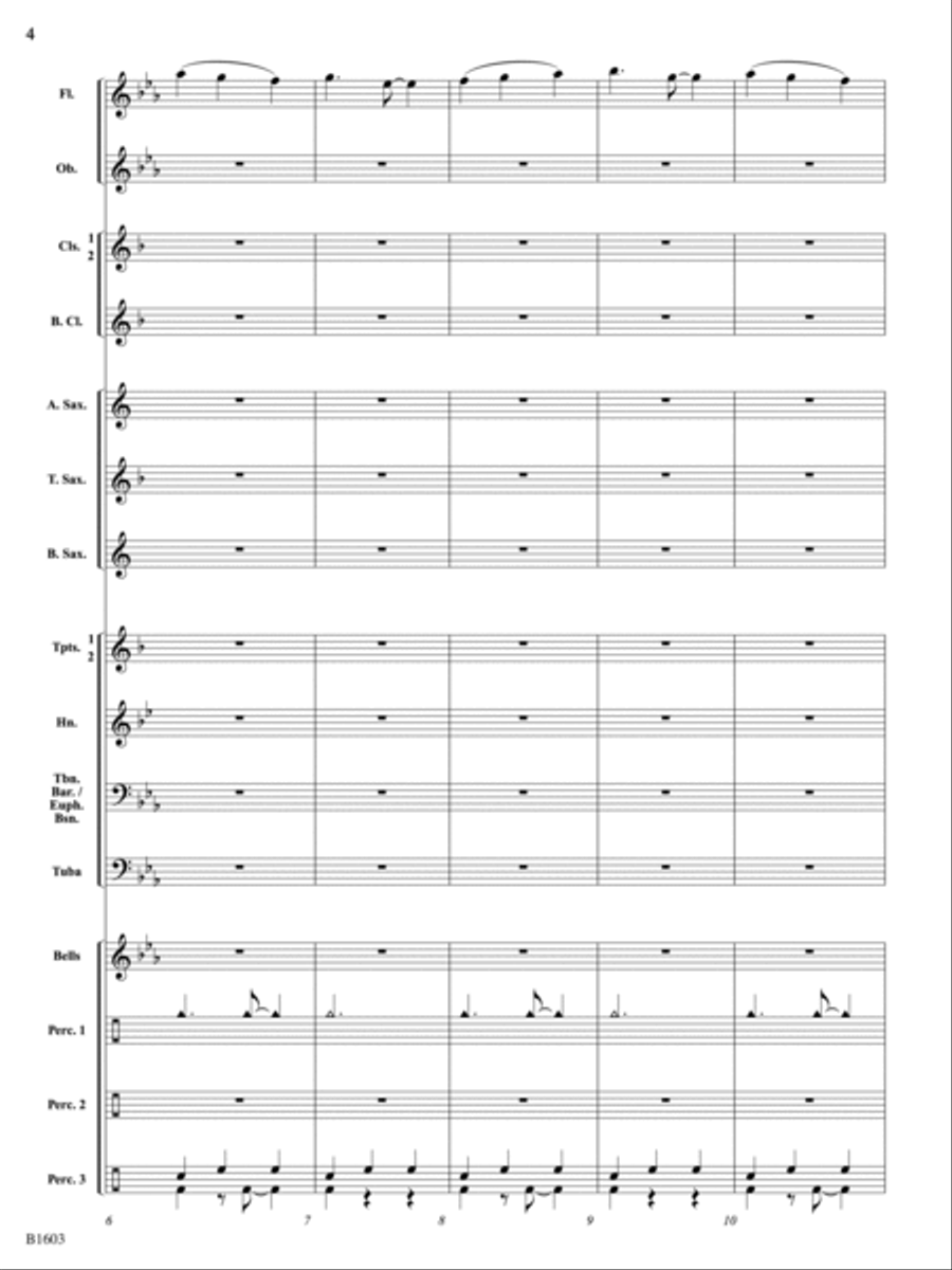 Syncopated Serenade: Score Concert Band scores gallery preview page 4