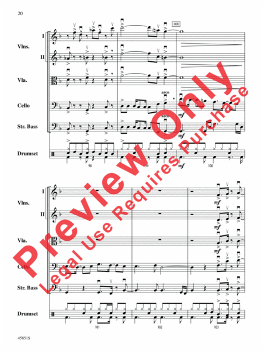 A Halloween Thriller String Orchestra scores gallery preview page 20