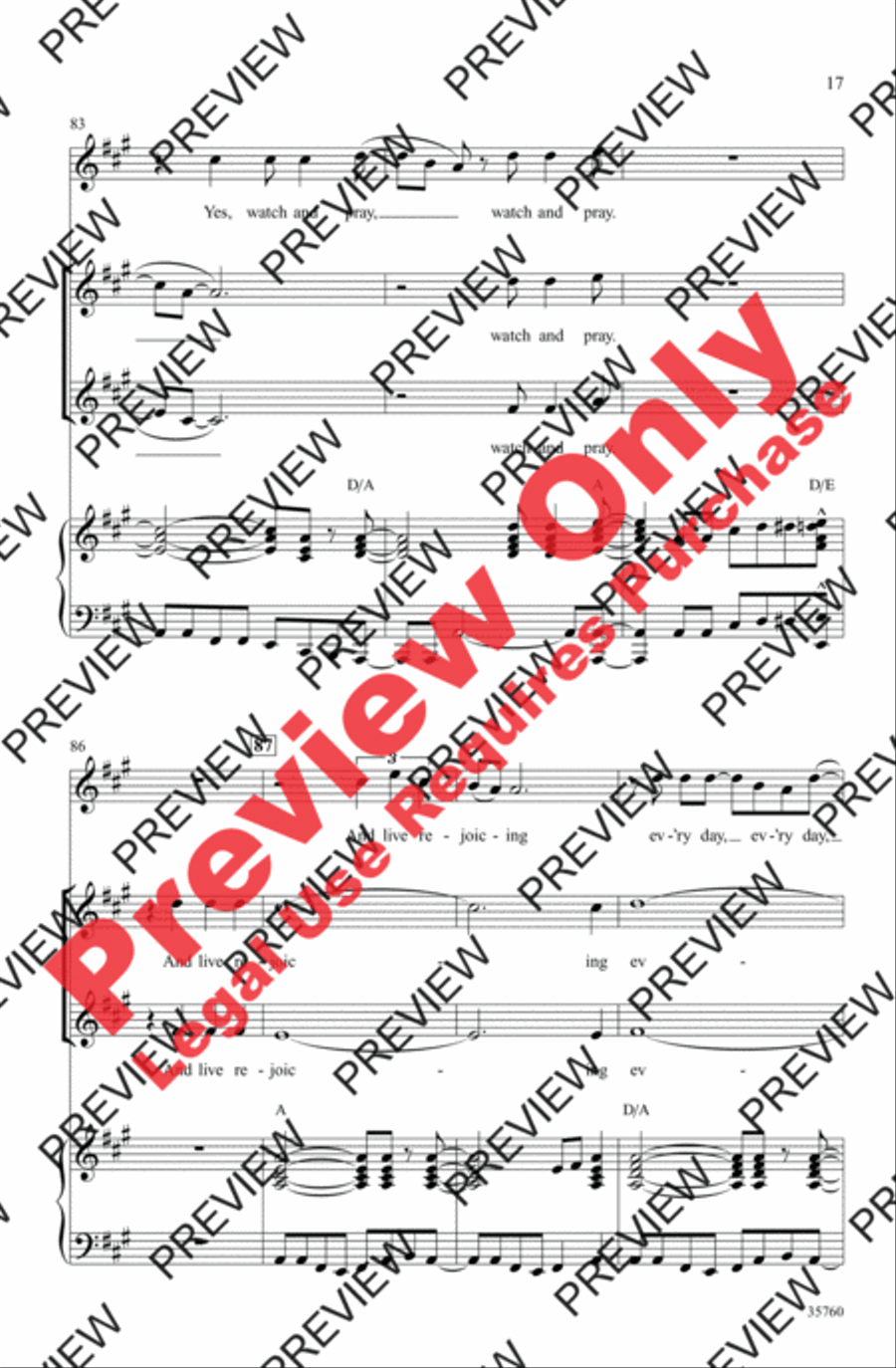 Oh Happy Day 2-Part scores gallery preview page 36