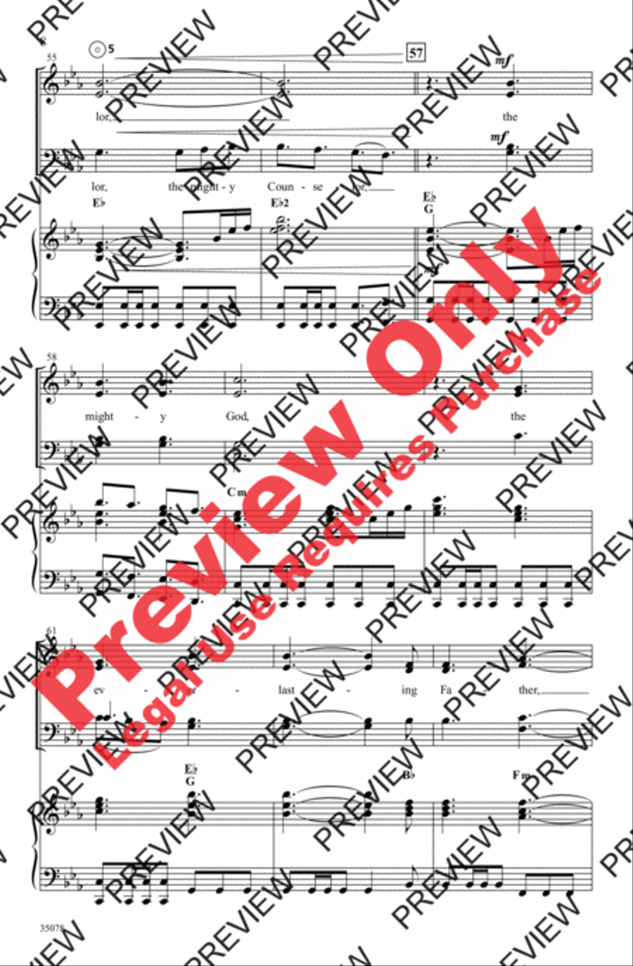 Lord Most High 4-Part scores gallery preview page 8