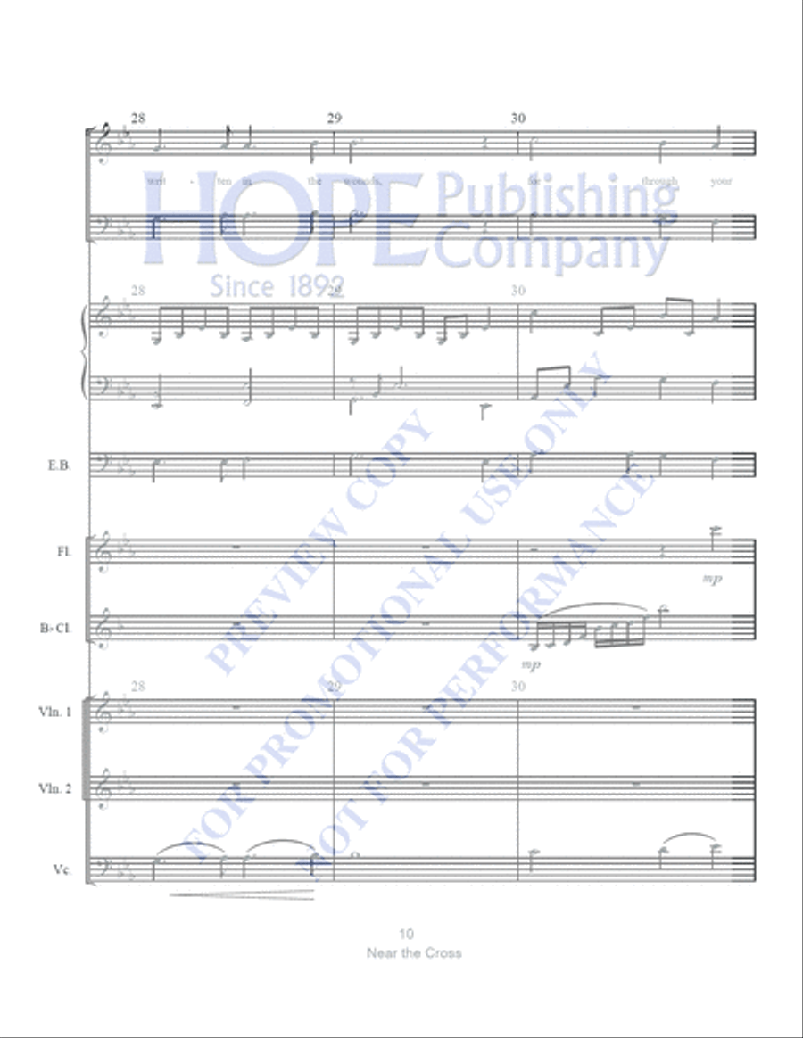 Near the Cross with The Power of the Cross Clarinet scores gallery preview page 11