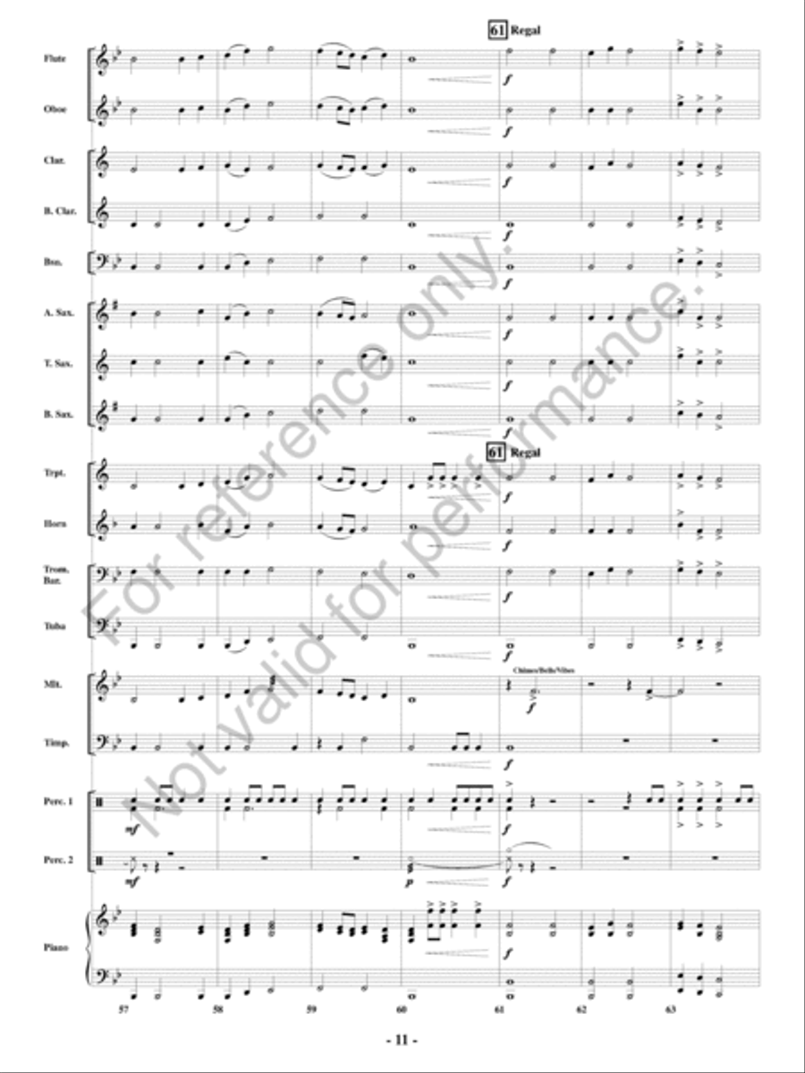 Reign Concert Band scores gallery preview page 12