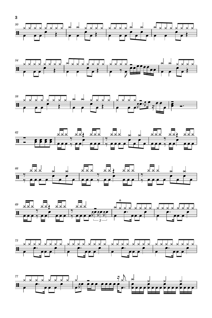 God Damn Drum Set scores gallery preview page 3