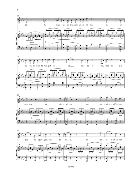 Non so più cosa son, cosa faccio by Wolfgang Amadeus Mozart Voice - Digital Sheet Music