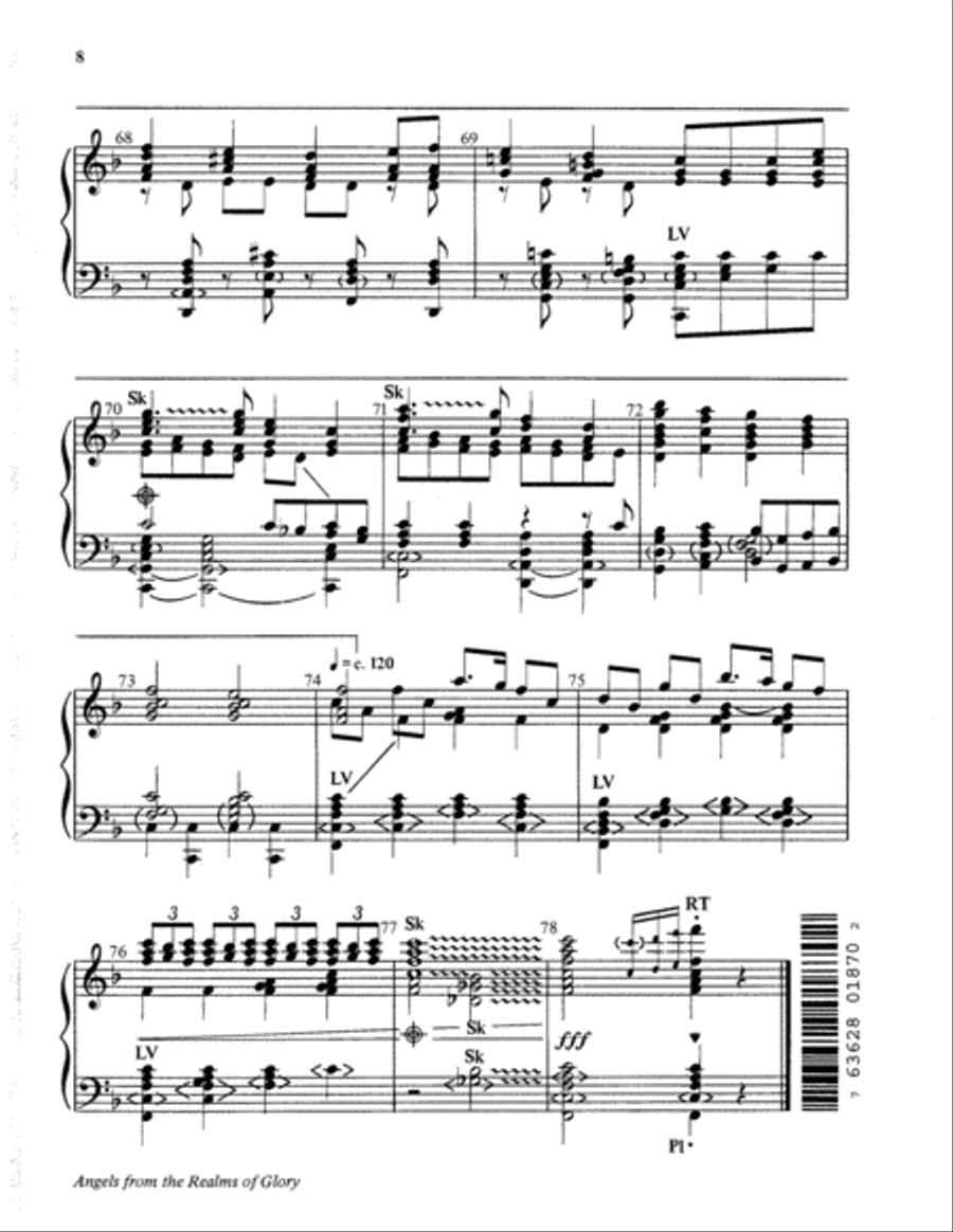 Angels from the Realms of Glory 5-Octaves scores gallery preview page 8
