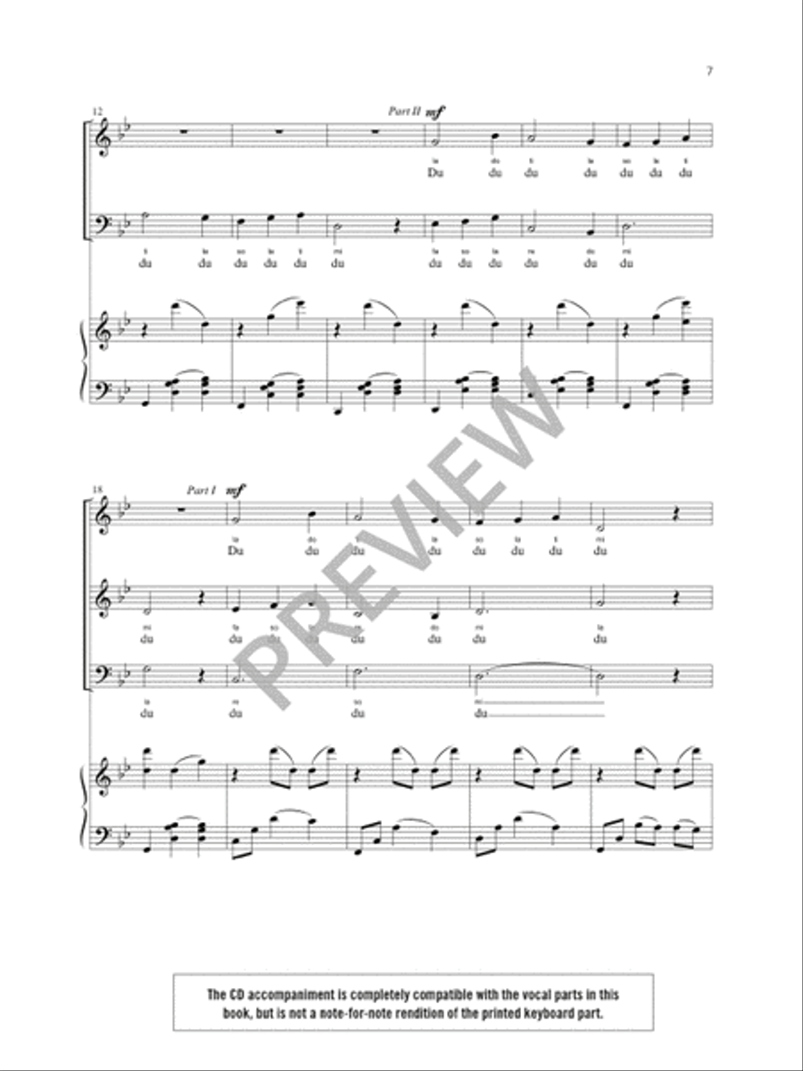 The Choral Warm-Up: Accompanied Modal Canons - Conductor's edition in Full Score with Teaching Objectives and CD Choir scores gallery preview page 9