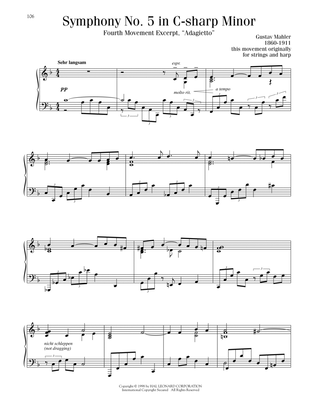 Book cover for Symphony No. 5 In C-sharp Minor ("Adagietto"), Fourth Movement Excerpt