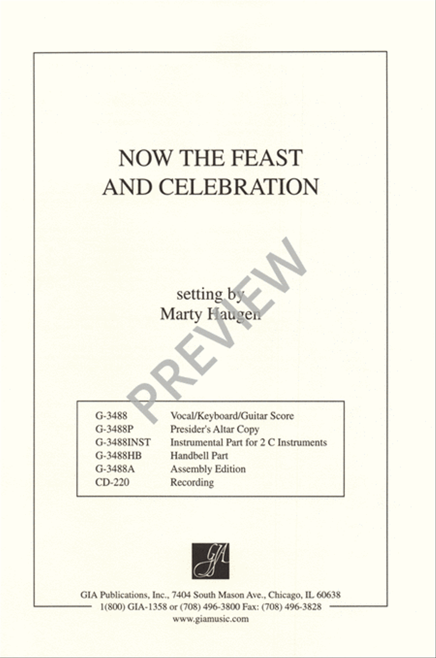 Now the Feast and Celebration 4-Part scores gallery preview page 3