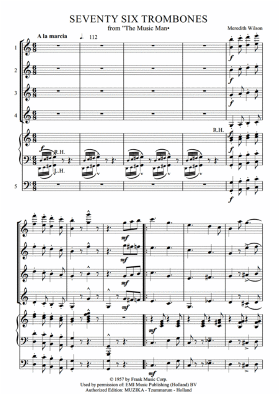 Seventy Six Trombones - From 