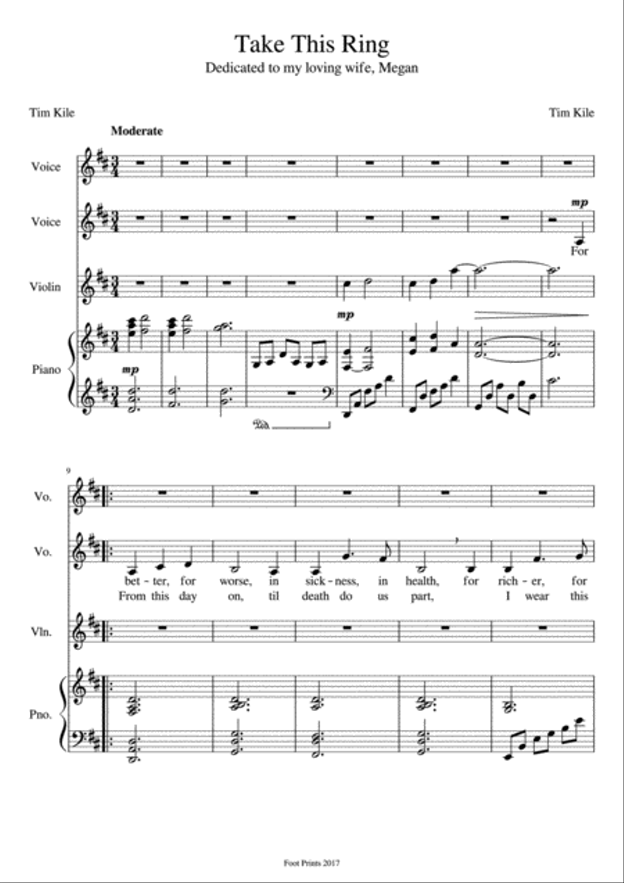 Take This Ring Voice scores gallery preview page 1