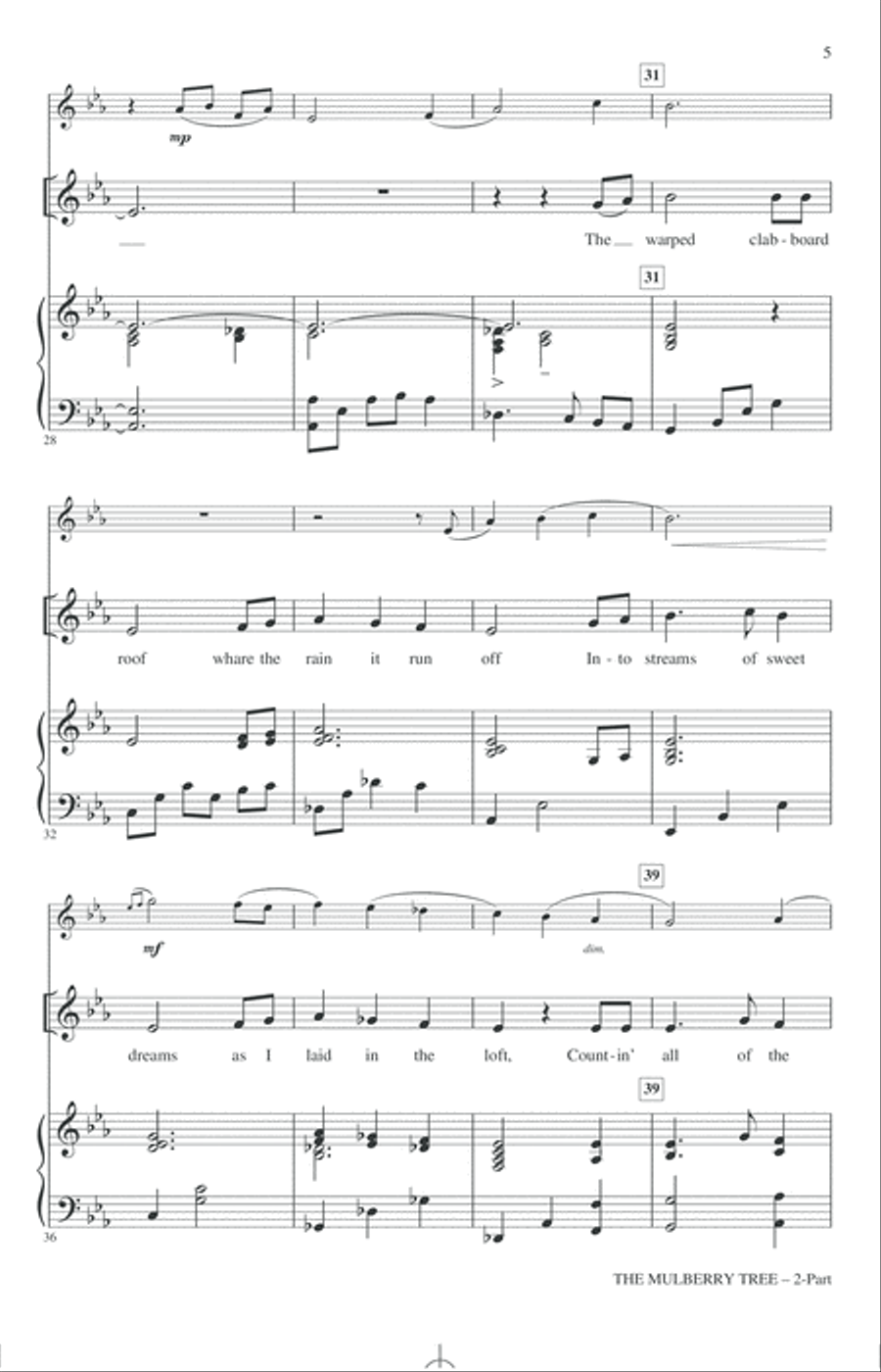 The Mulberry Tree 2-Part scores gallery preview page 3