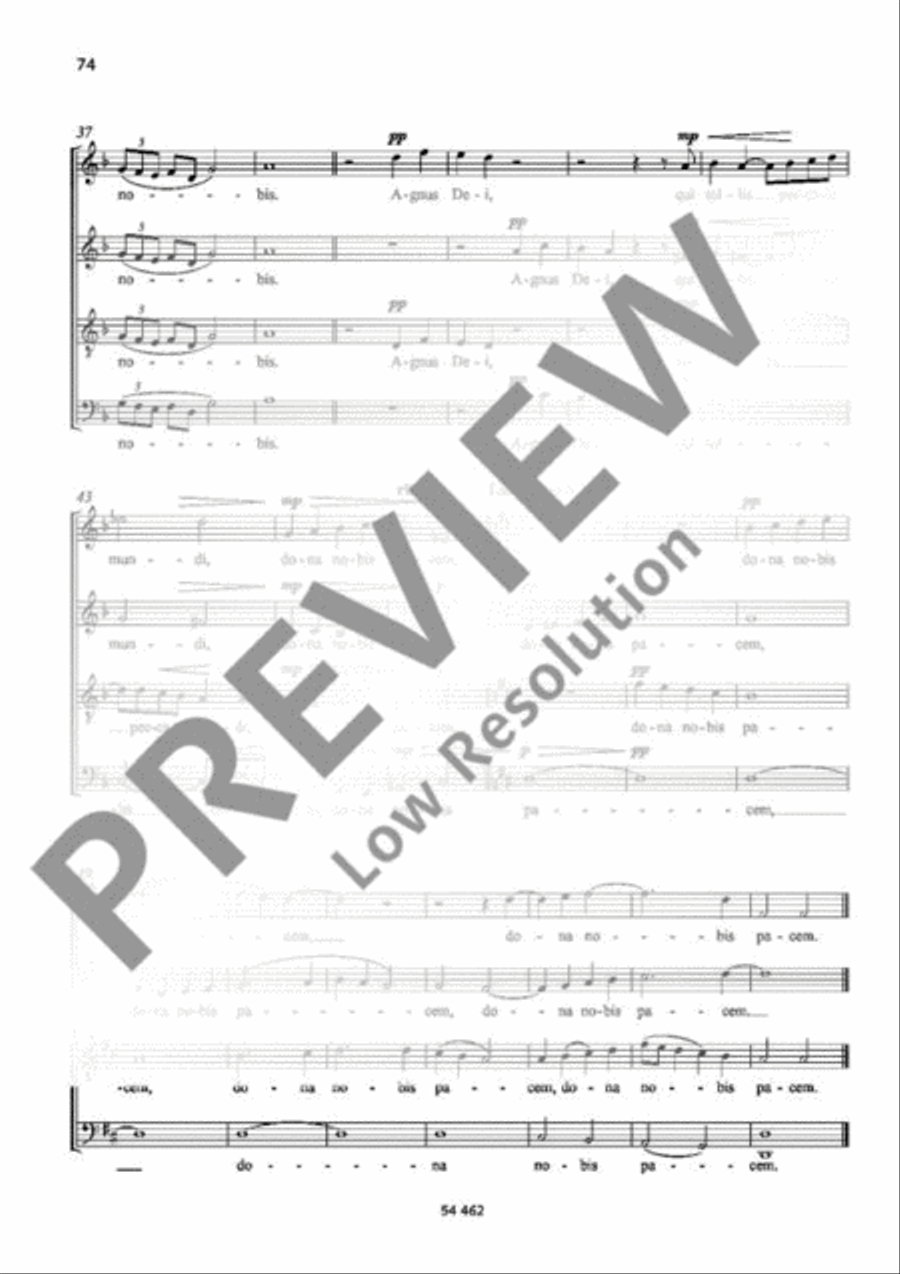 Agnus Dei 4-Part scores gallery preview page 4