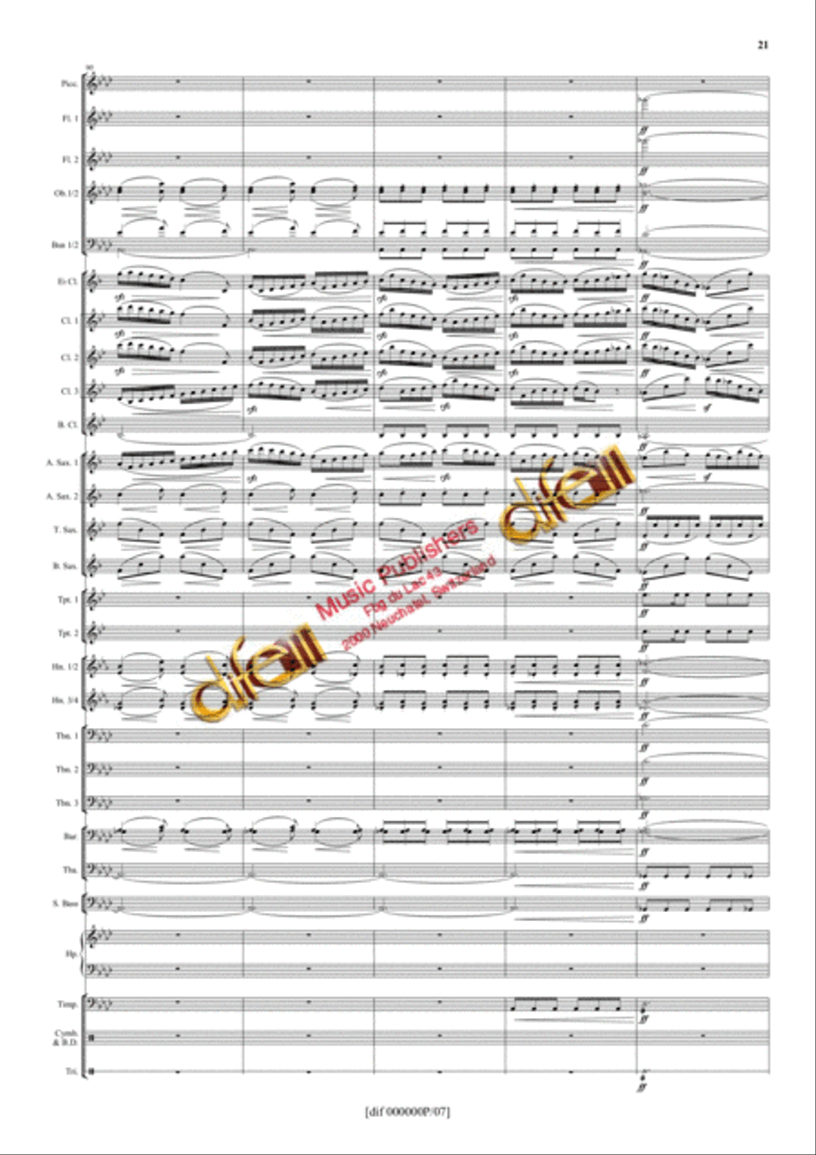 La Moldau Concert Band scores gallery preview page 20