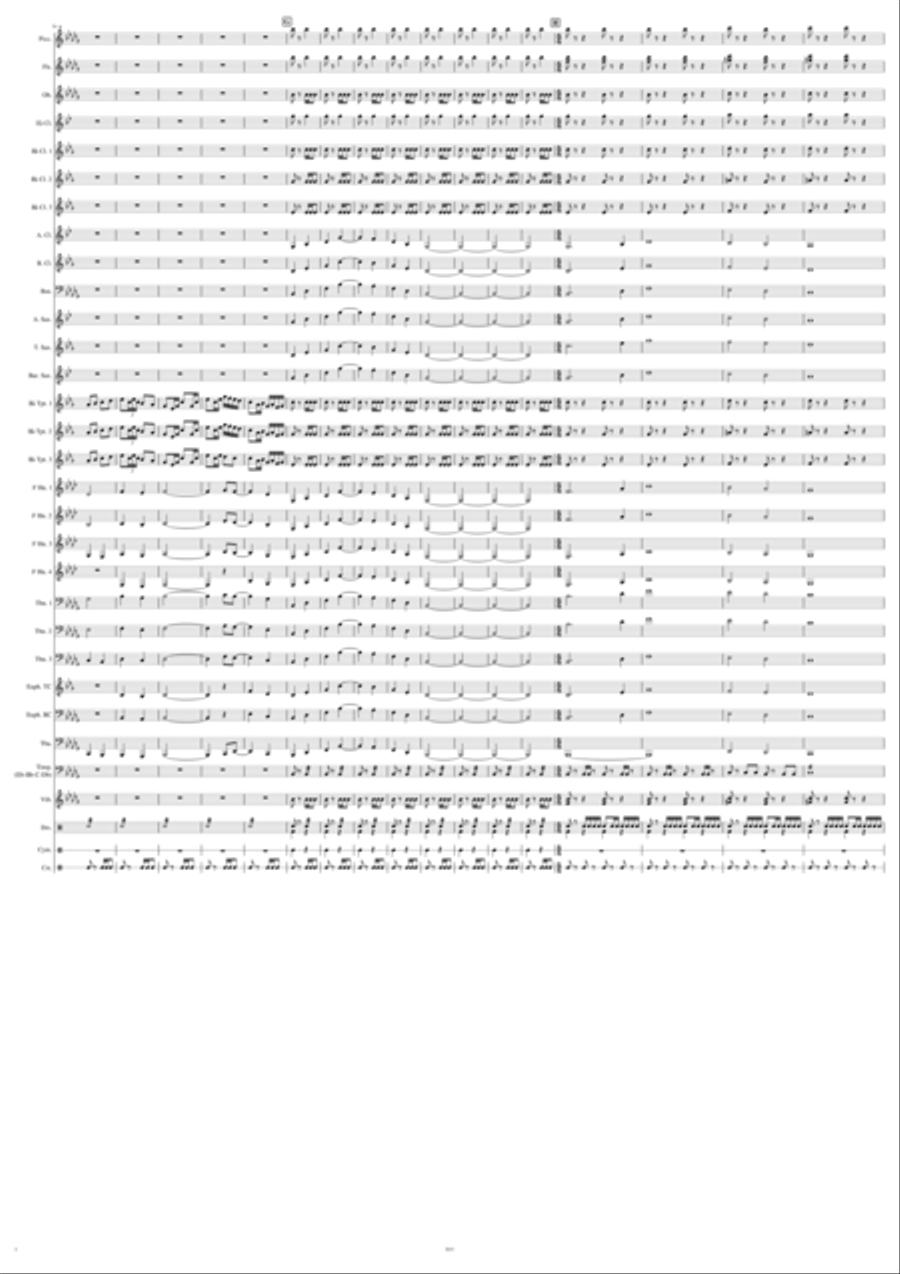La Senora de la Vera Cruz (The Lady from Vera Cruz) Concert Band scores gallery preview page 4