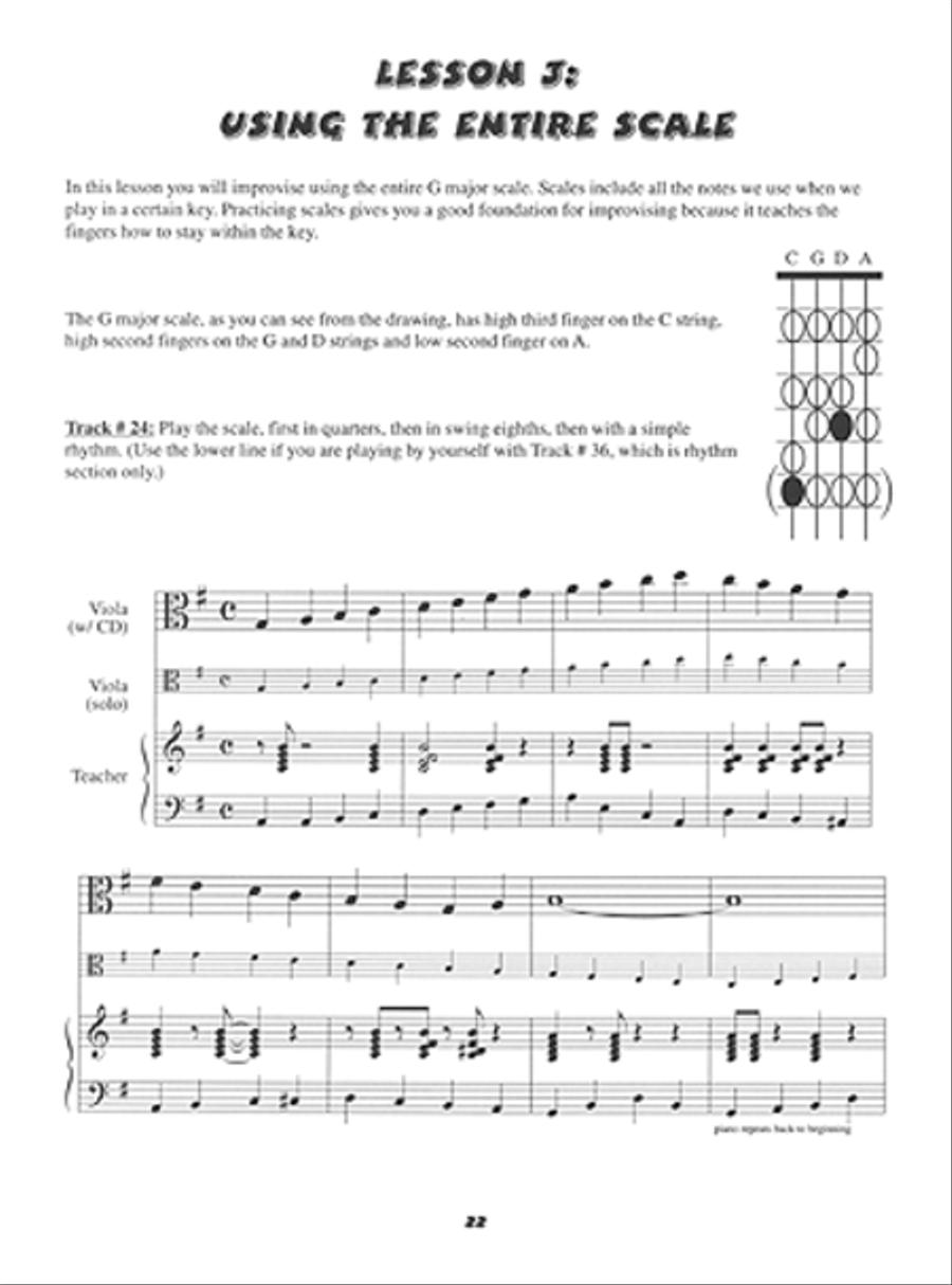 Jazz Viola Wizard Junior, Book 1 Viola scores gallery preview page 6
