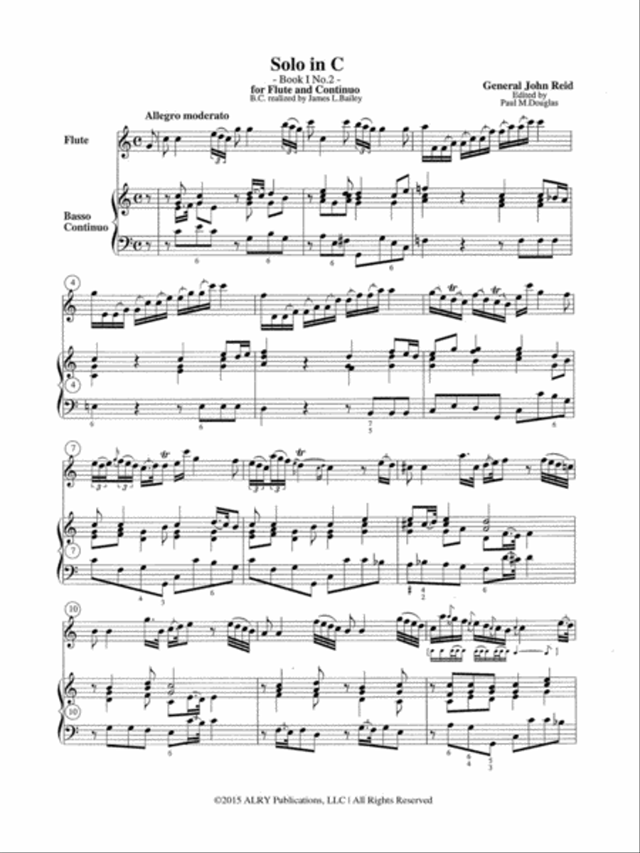 Solo in C Major / Solo in D Major Flute Solo scores gallery preview page 2