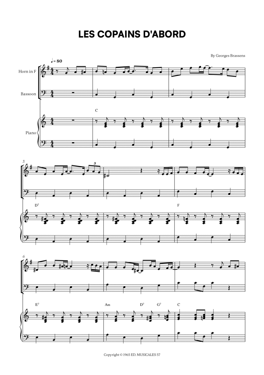 Les Copains D'abord Woodwind Duet scores gallery preview page 1