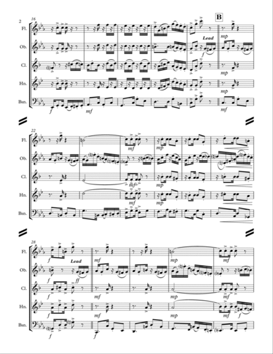 Tico-Tico no fubá (for Woodwind Quintet) Woodwind Quintet scores gallery preview page 3