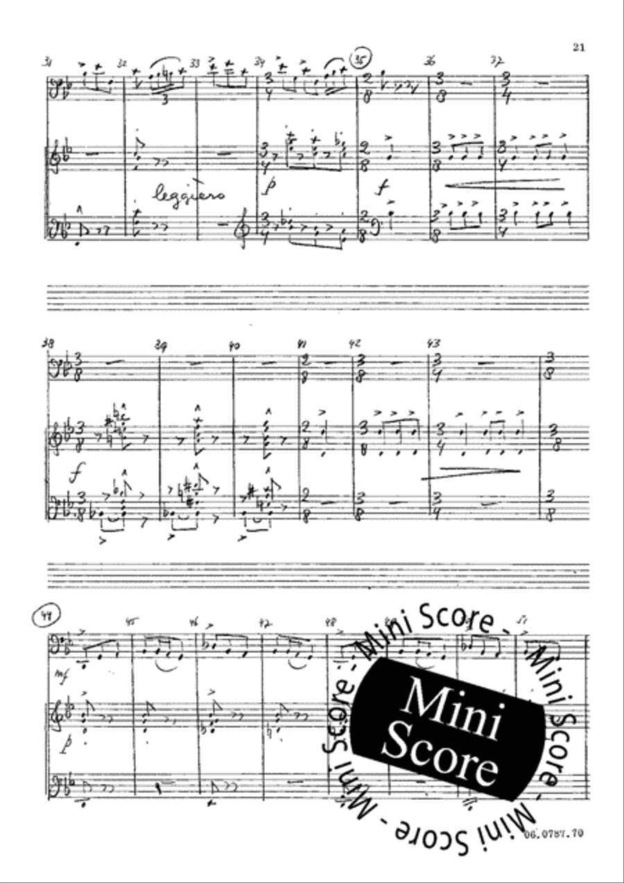 Concerto for Bass Clarinet Bass Clarinet scores gallery preview page 23