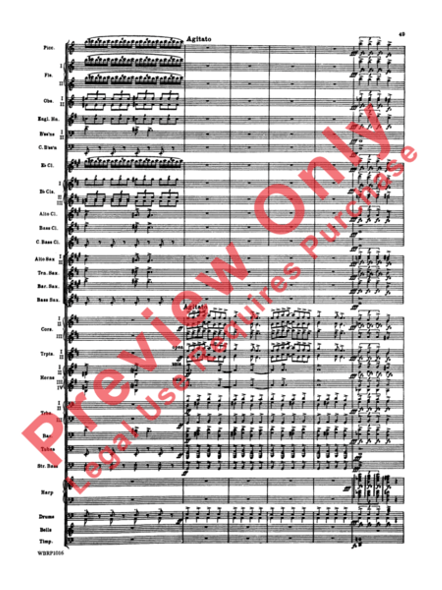 Rhapsody in Blue Concert Band scores gallery preview page 52