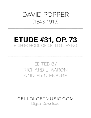 Popper (arr. Richard Aaron): Op. 73, Etude #31