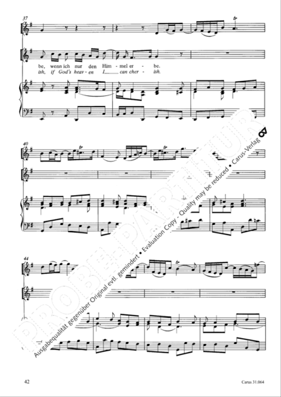 See now, what kind of love (Sehet, welch eine Liebe hat uns der Vater erzeiget) 4-Part scores gallery preview page 43
