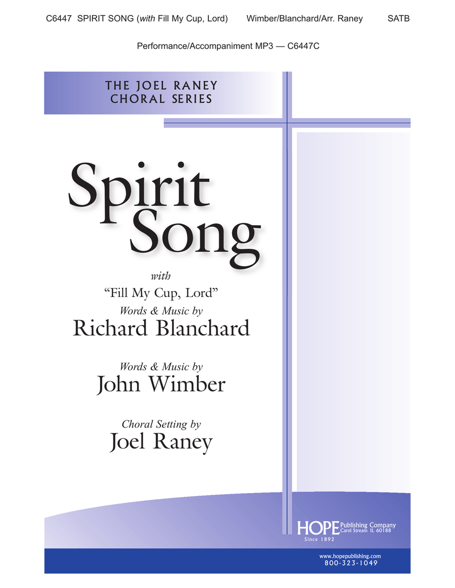 Spirit Song with Fill My Cup, Lord 4-Part scores gallery preview page 1