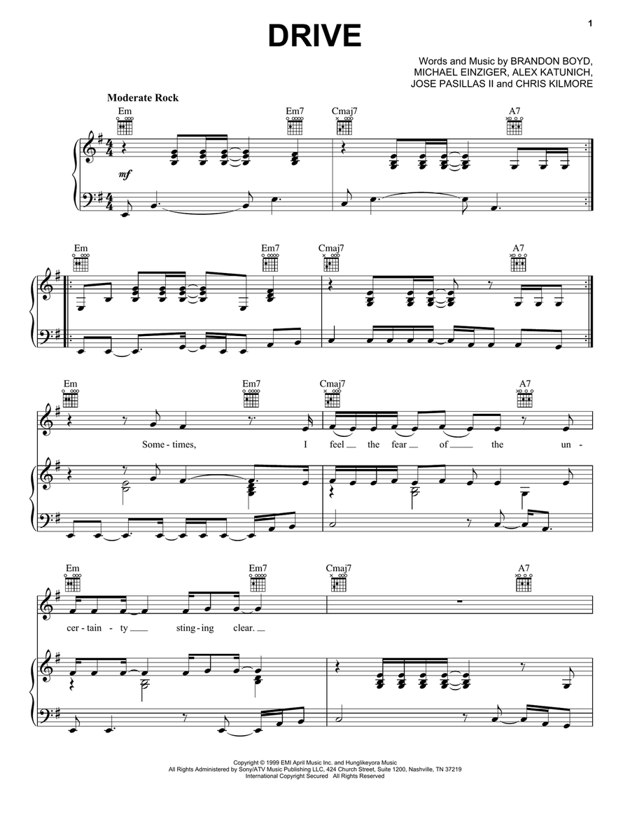 Drive Acoustic Guitar scores gallery preview page 1