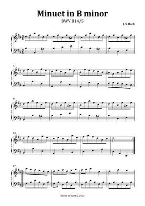 Minuet in B minor, BWV 814/5