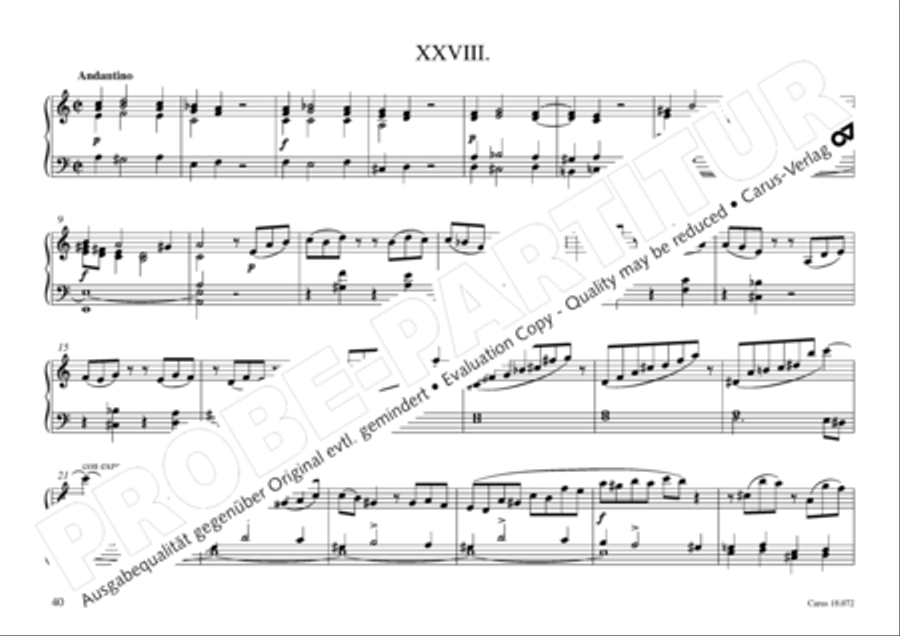 Vogler, 32 Preludes pour l' Orgue ou Pianoforte Piano scores gallery preview page 41