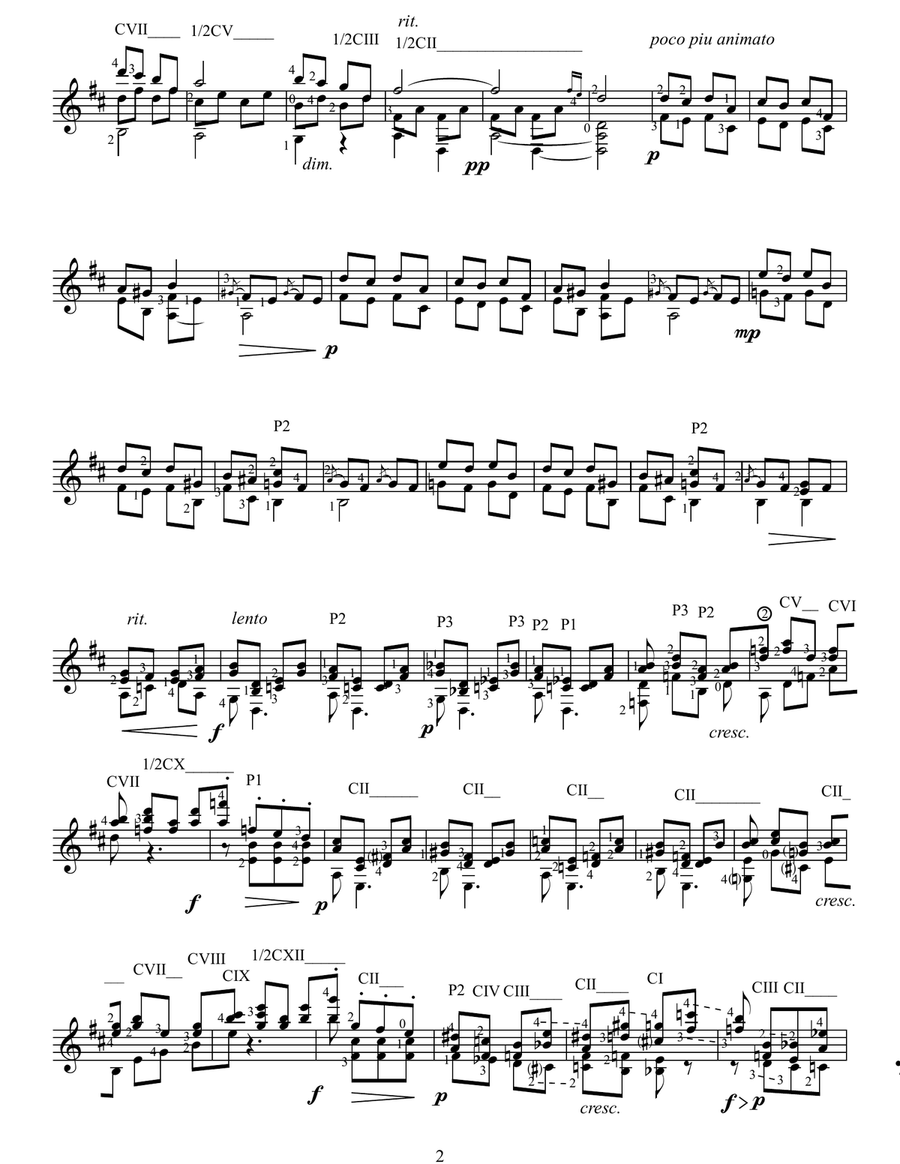 Etude (Op.10, No 3) ''Tristesse'' Classical Guitar scores gallery preview page 2