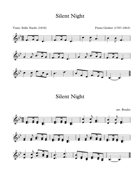 Silent Night (arr. Patrick Roulet)