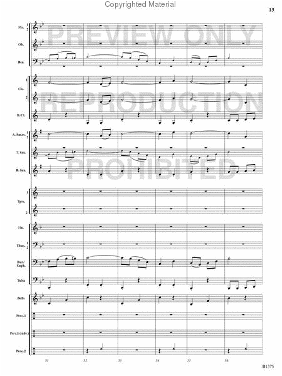 Excelsior! Concert Band scores gallery preview page 12