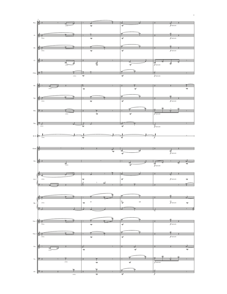 The Expanses (Intermezzo for Chamber Orchestra) Chamber Orchestra scores gallery preview page 5