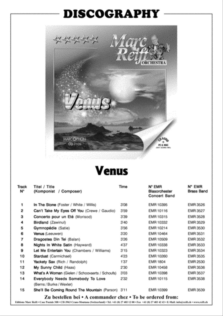 Venus Venus Brass Band scores gallery preview page 3