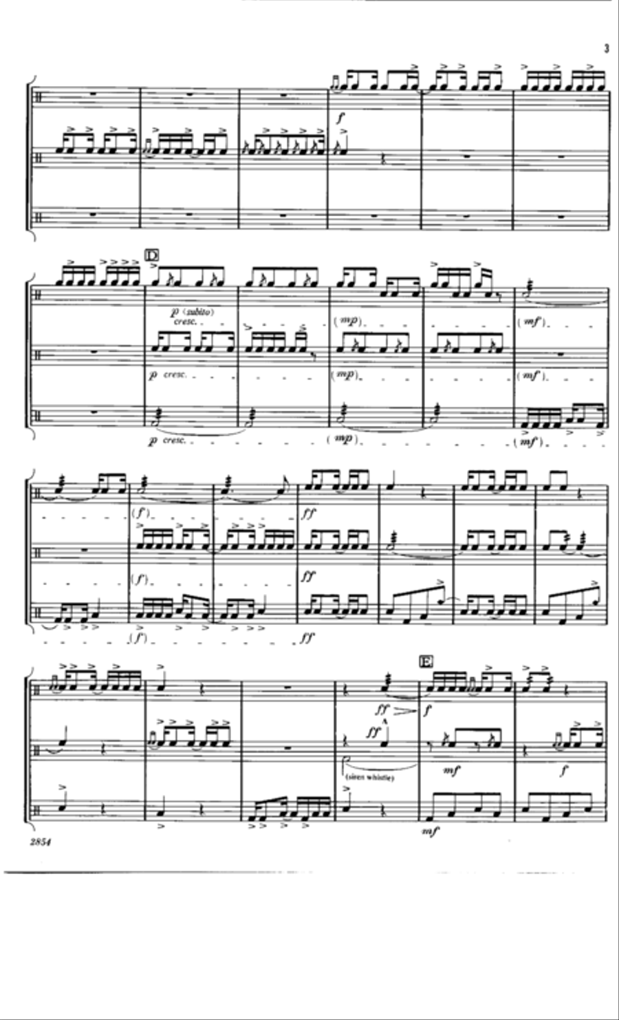 Ragtime Renegades Percussion Ensemble scores gallery preview page 4